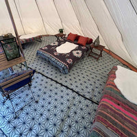 6m Tipi Tent Fireproof With Stove Hole & Flap - Bell Tent Sussex