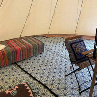 6m Tipi Tent Fireproof With Stove Hole & Flap - Bell Tent Sussex