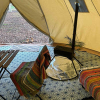 6m Tipi Tent Fireproof With Stove Hole & Flap - Bell Tent Sussex