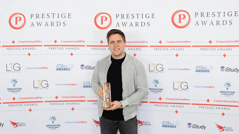 Bell Tent Sussex Founder with the 2023 Camping Equipment Specialists of the Year Award