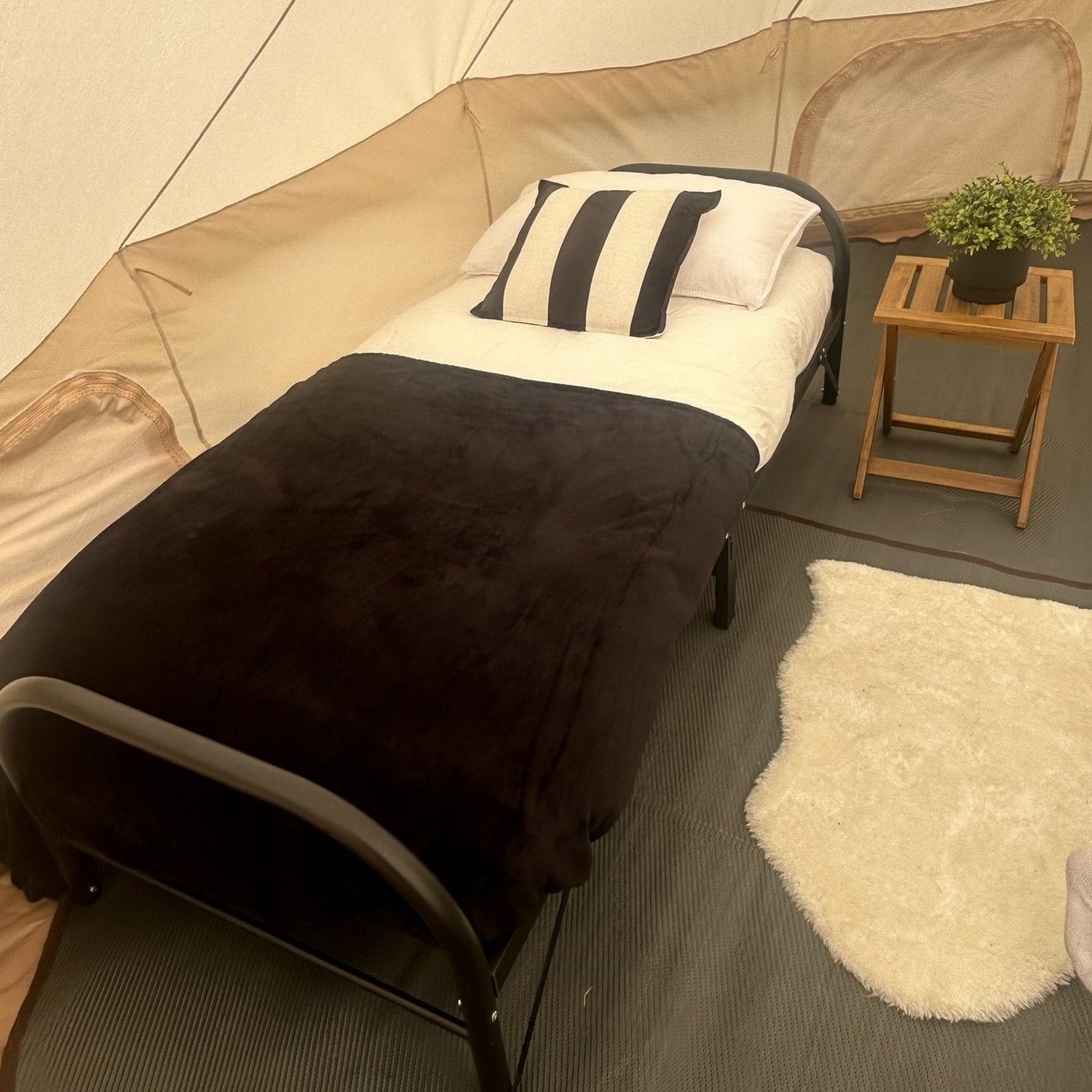 bell tent mattress Ultra-Comfort Camping Bed: Lightweight with Luxury Mattress & Memory Foam Topper – Bell Tent Sussex