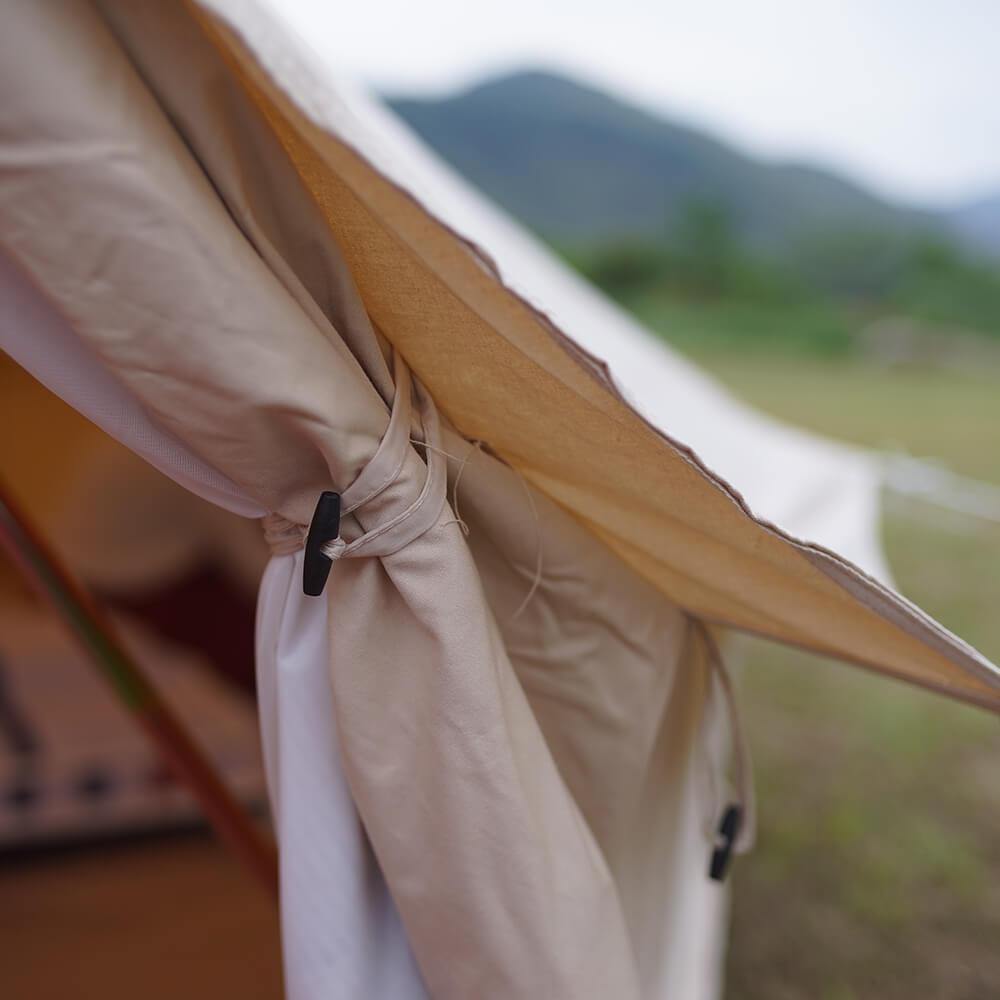 7m Bell Tent Fireproof With Stove Hole &amp; Flap - Bell Tent Sussex