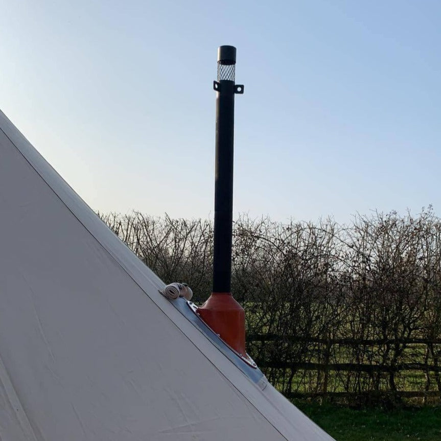 7m Bell Tent Fireproof With Stove Hole & Flap - Bell Tent Sussex