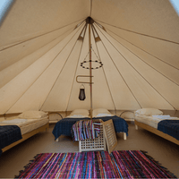 7m Bell Tent Fireproof With Stove Hole & Flap - Bell Tent Sussex