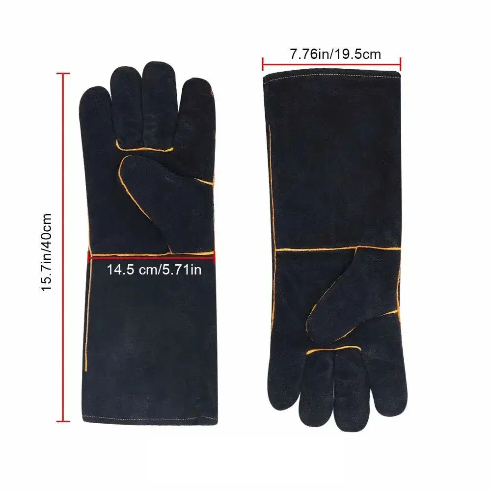 Heat Resistant Leather Gloves - [Bell Tents]