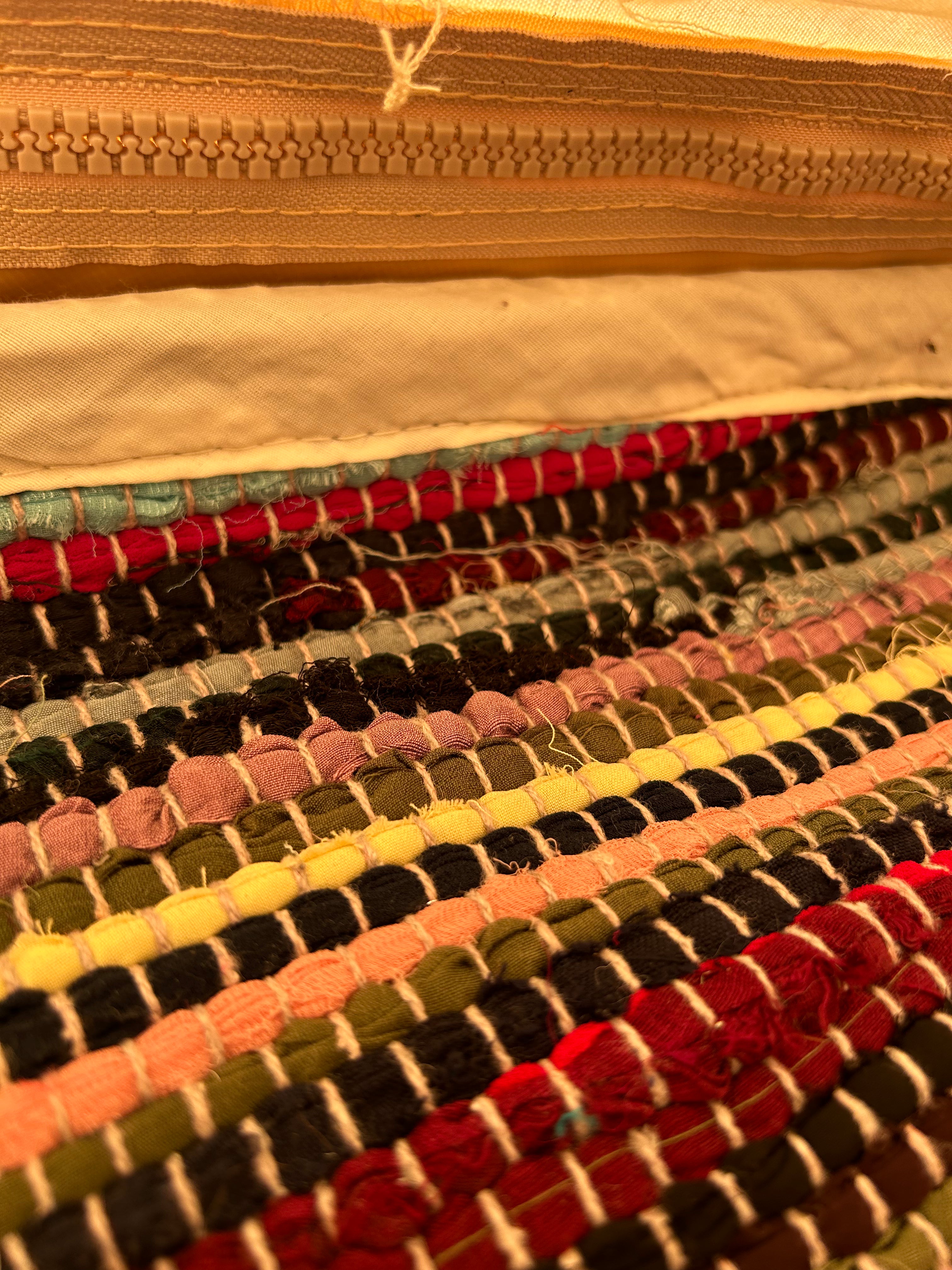 Moon Rag Bell Tent Flooring - Indian Rag Rug - Bell Tent Sussex