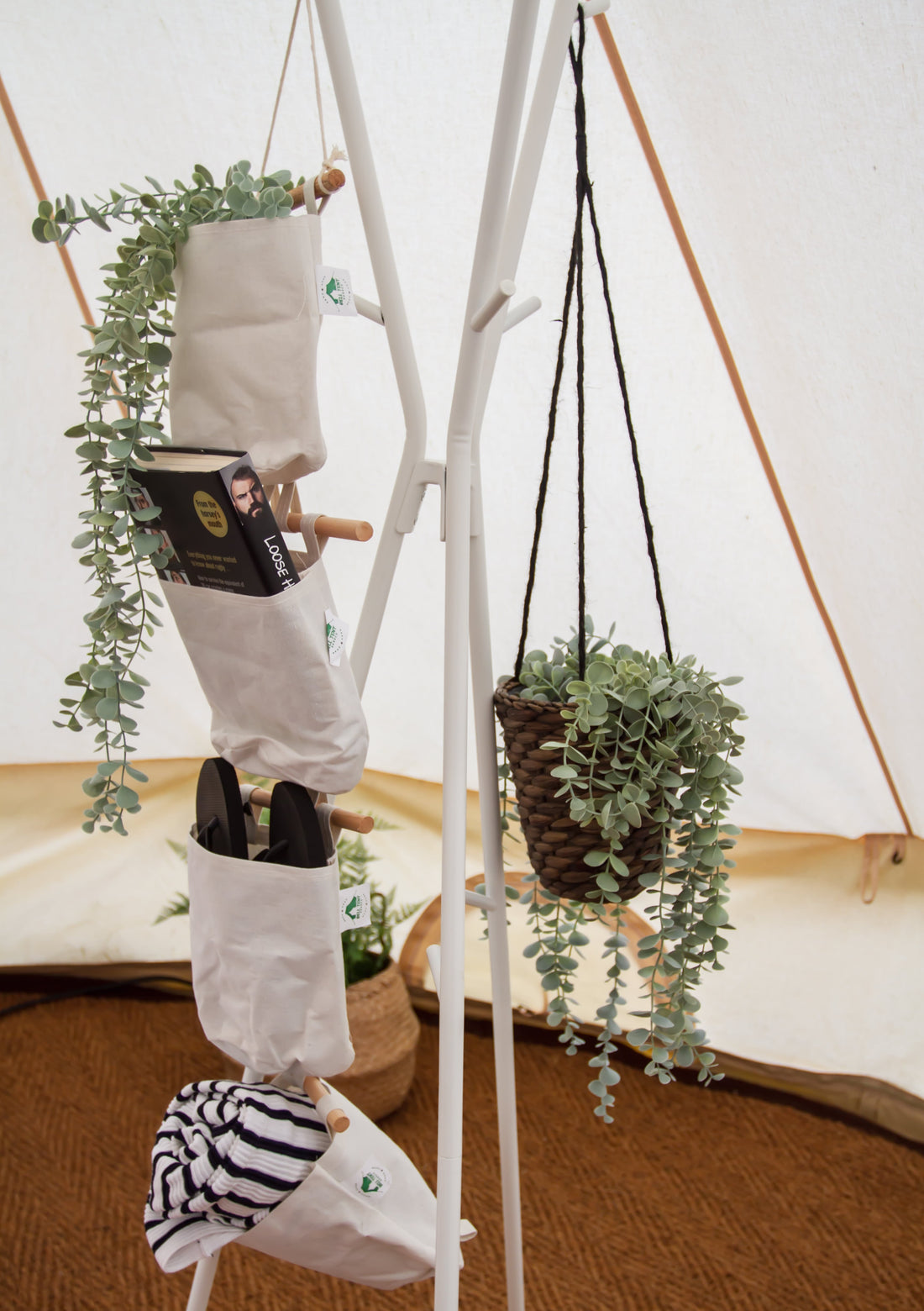 Wall Hanging Pockets - Bell Tent Sussex