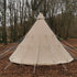 5m Tipi Tent Fireproof With Stove Hole & Flap - Bell Tent Sussex