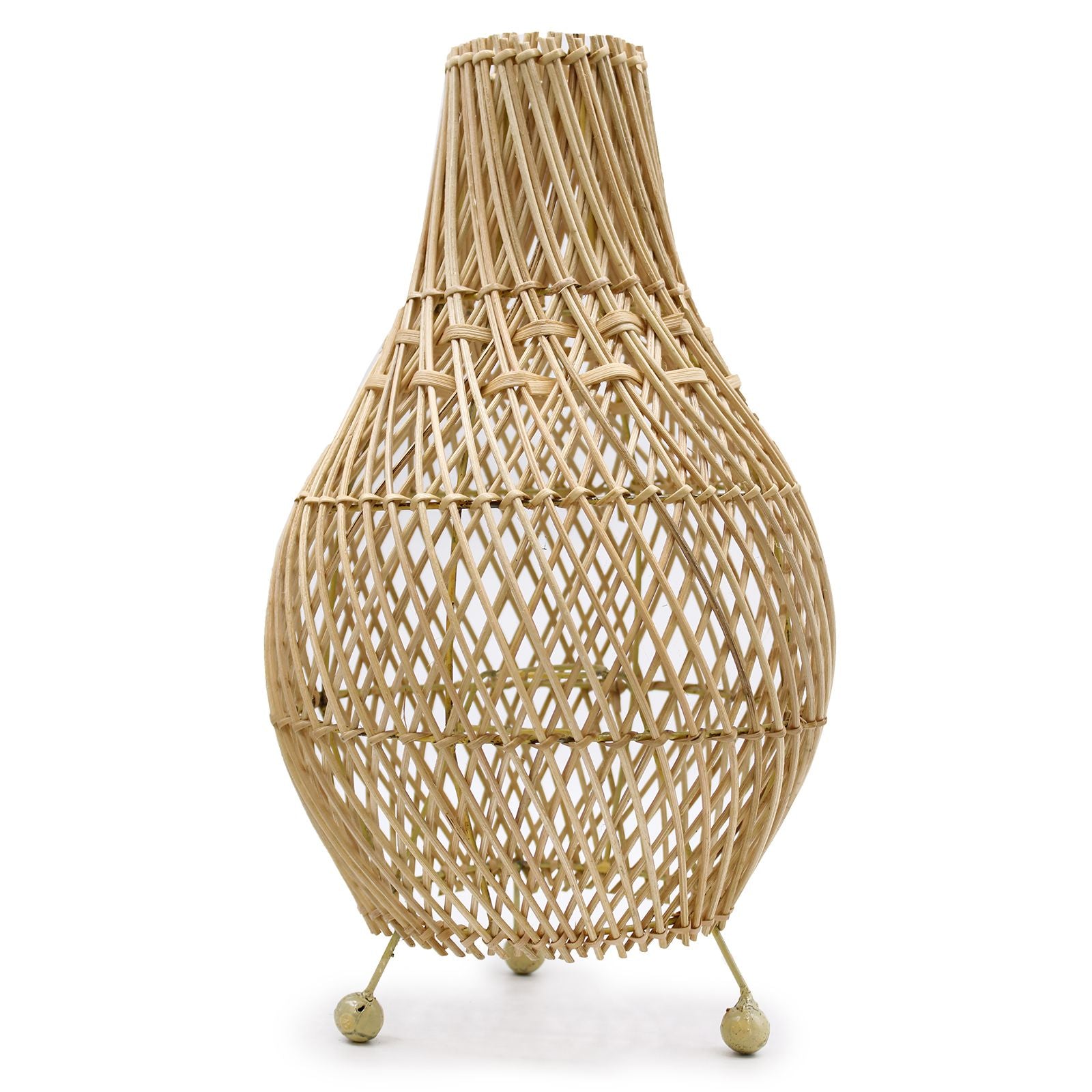 Lampau Bwrdd Rattan - Naturiol - [Pebyll Cloch]