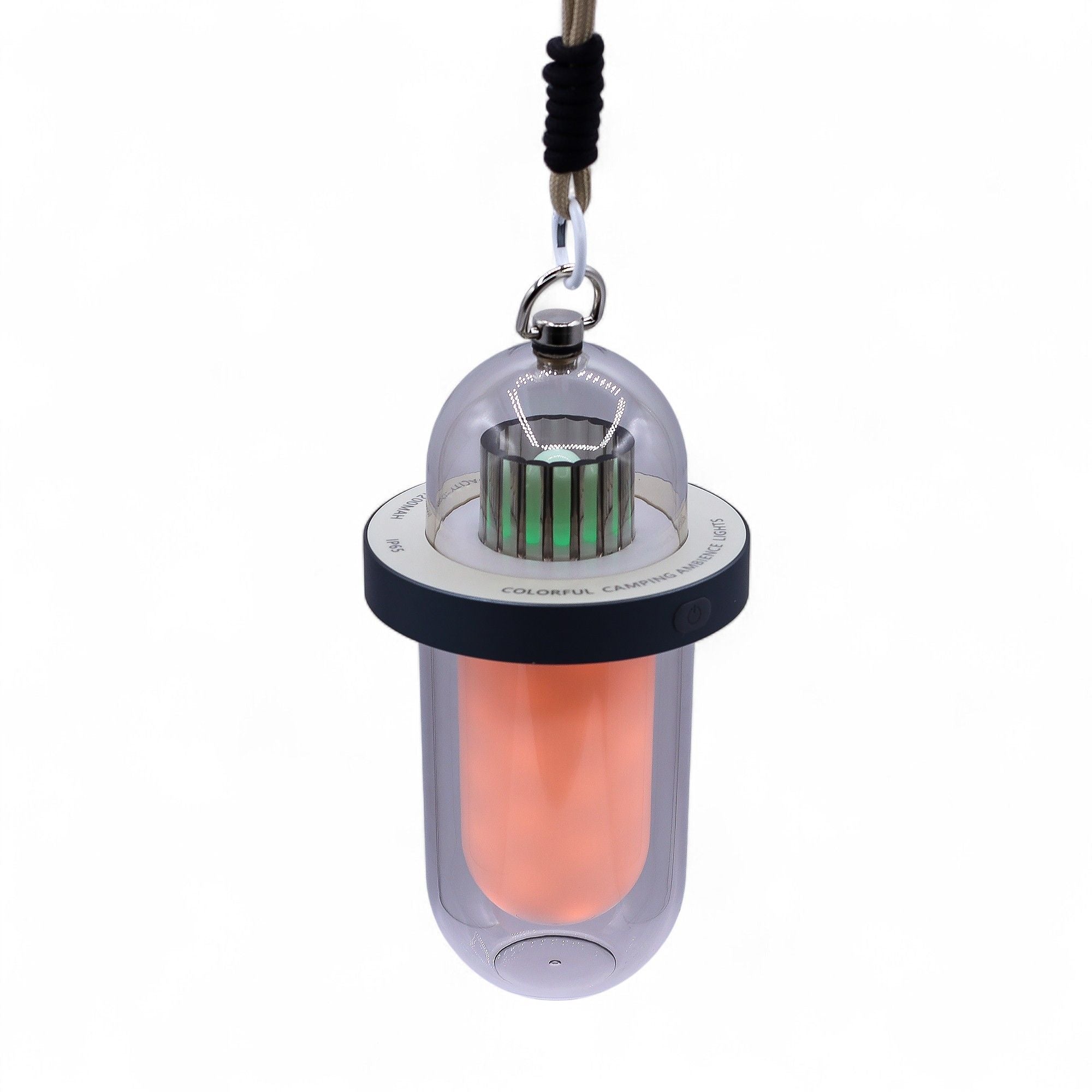 Lamp Effeith Fflam Awyr Agored - Gwyn USB - Gwefradwy C - Lliw Lluosog - [Pebyll Bell]