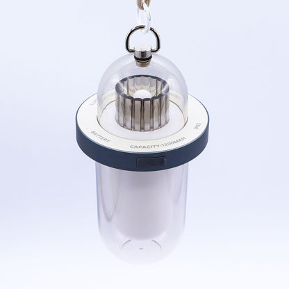 Lamp Effeith Fflam Awyr Agored - Gwyn USB - Gwefradwy C - Lliw Lluosog - [Pebyll Bell]