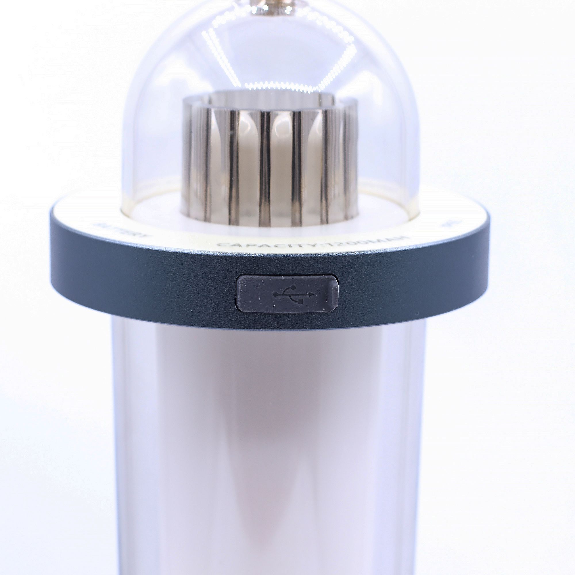 Lamp Effeith Fflam Awyr Agored - Gwyn USB - Gwefradwy C - Lliw Lluosog - [Pebyll Bell]