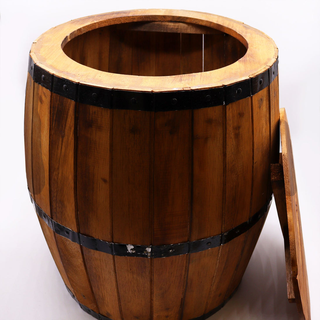 Bwrdd Casgenni Cwrw – Pren Naturiol 60 x 48.5 cm - [Pebyll Cloch]