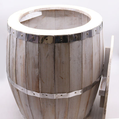 Bwrdd Casgenni Cwrw – Pren Gwyngalch 60 x 48.5 cm - [Pebyll Cloch]