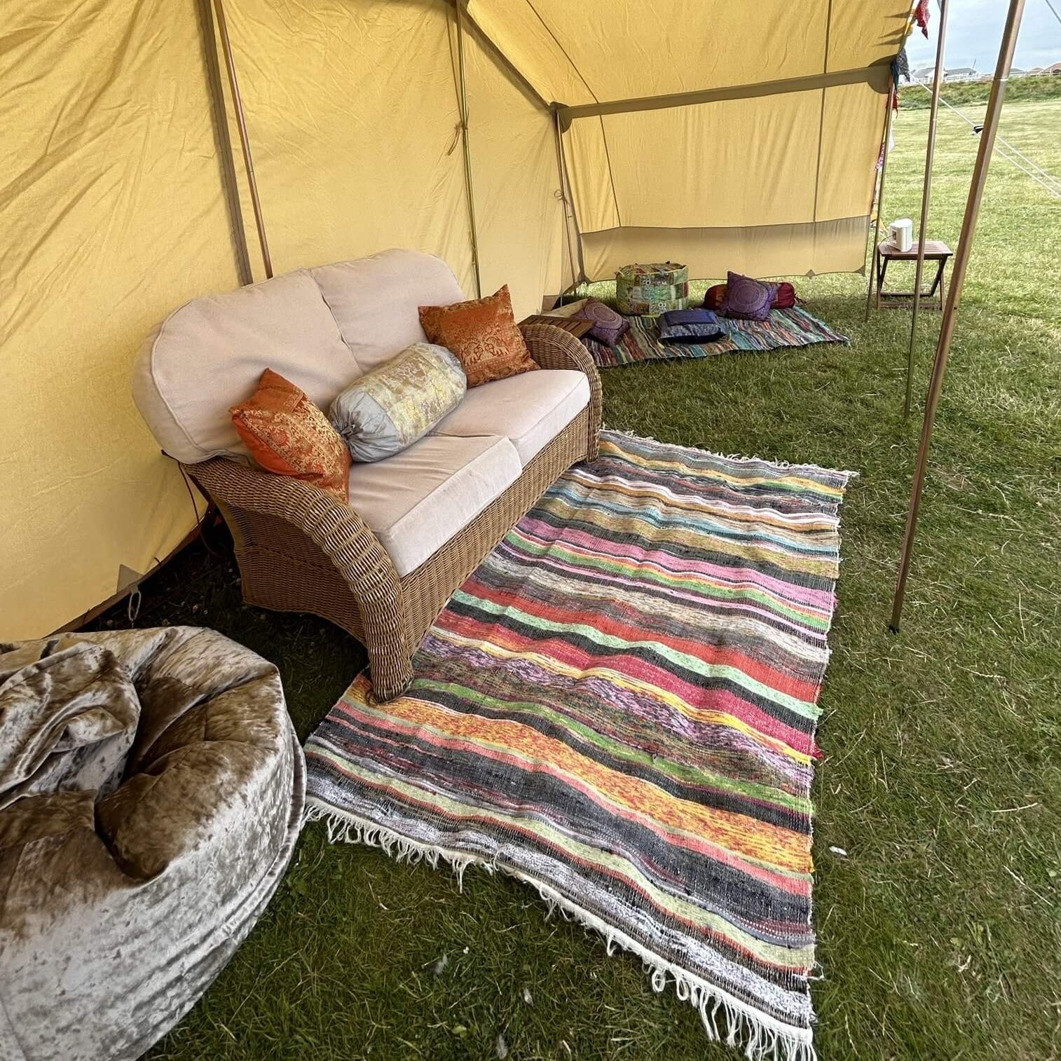 The Sussex Superior Canvas Awning / Gazebo - Bell Tent Sussex