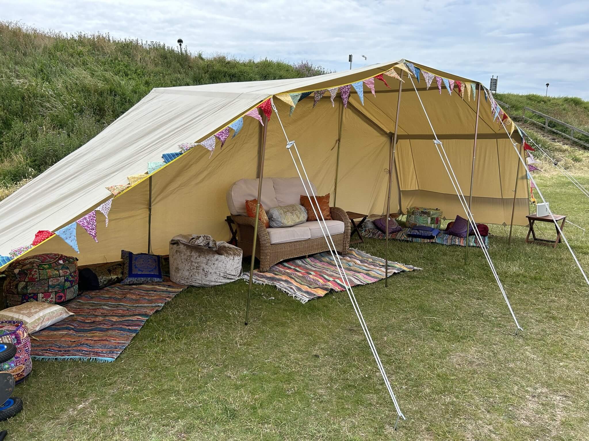 The Sussex Superior Canvas Awning / Gazebo - Bell Tent Sussex