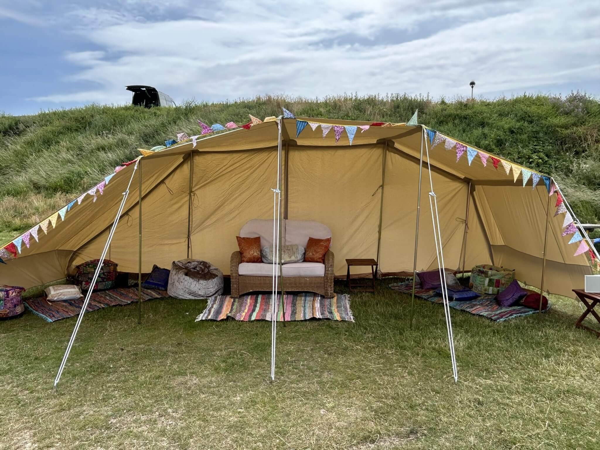 The Sussex Superior Canvas Awning / Gazebo - Bell Tent Sussex