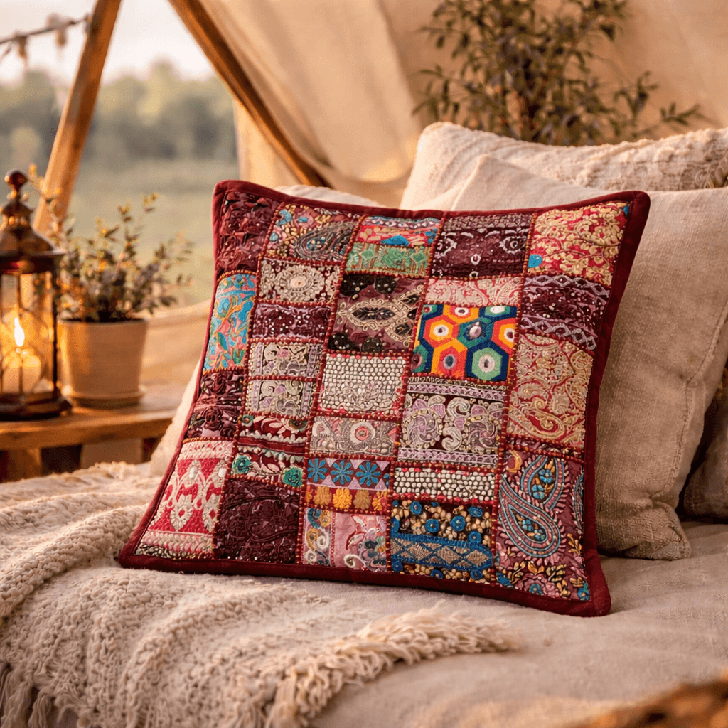 Indian Cushion Covers Handmade - [Bell Tents]