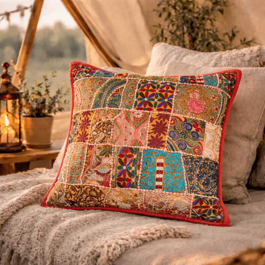 Indian Cushion Covers Handmade - [Bell Tents]