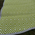 Poly Propylene Flooring Diamond Green / Dark Grey - Fire Retardant - [Bell Tents]