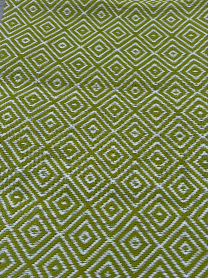 Poly Propylene Flooring Diamond Green / Dark Grey - Fire Retardant - [Bell Tents]