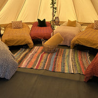 5m Bell Tent Fireproof With Stove Hole & Flap - Bell Tent Sussex