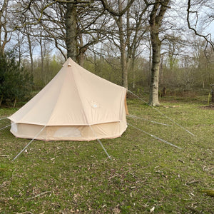 5m Fireproof Bell Tent With Stove Hole & Flap