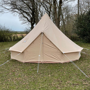 5m Fireproof Bell Tent With Stove Hole & Flap