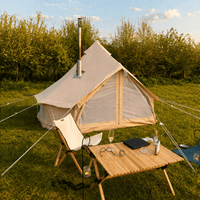 3m Bell Tent Fireproof With Stove Hole & Flap (No Centre Pole) - [Bell Tents]