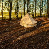 3m Bell Tent Fireproof With Stove Hole & Flap (No Centre Pole) - [Bell Tents]
