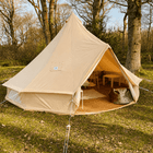 4m Bell Tent Fireproof With Stove Hole & Flap - [Bell Tents]