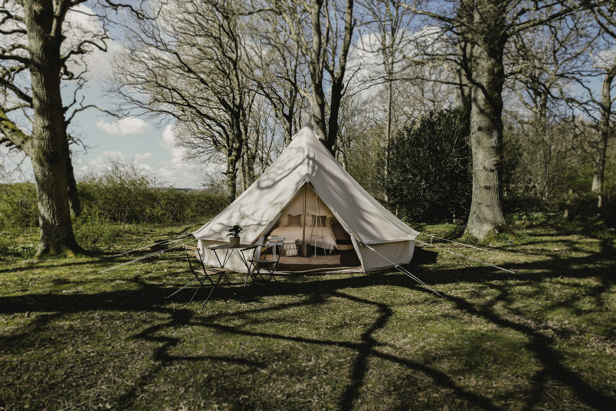 Luxury Bell Tents for Sale <span class="hero-slide__heading-accent">Built for UK Weather</span>