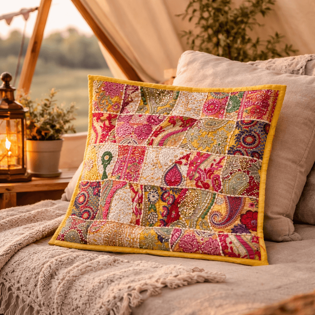 Indian Cushion Covers Handmade - [Bell Tents]