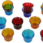 Glass Candle Holder Votives Coloured - [Bell Tents]