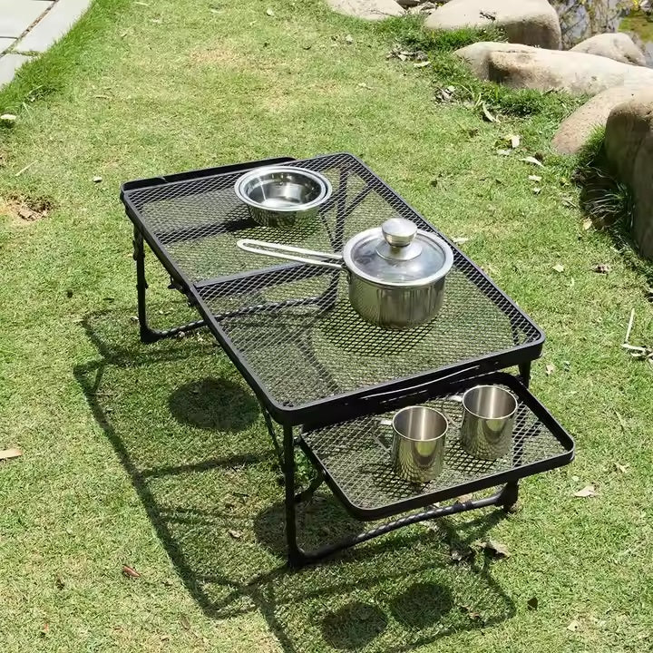 Outdoor Folding Mesh Table - [Bell Tents]