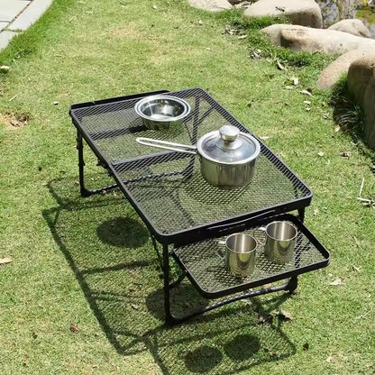 Outdoor Folding Mesh Table - [Bell Tents]