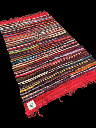 Indian - Rag Rug - Selection Of colors - Bell Tent Sussex