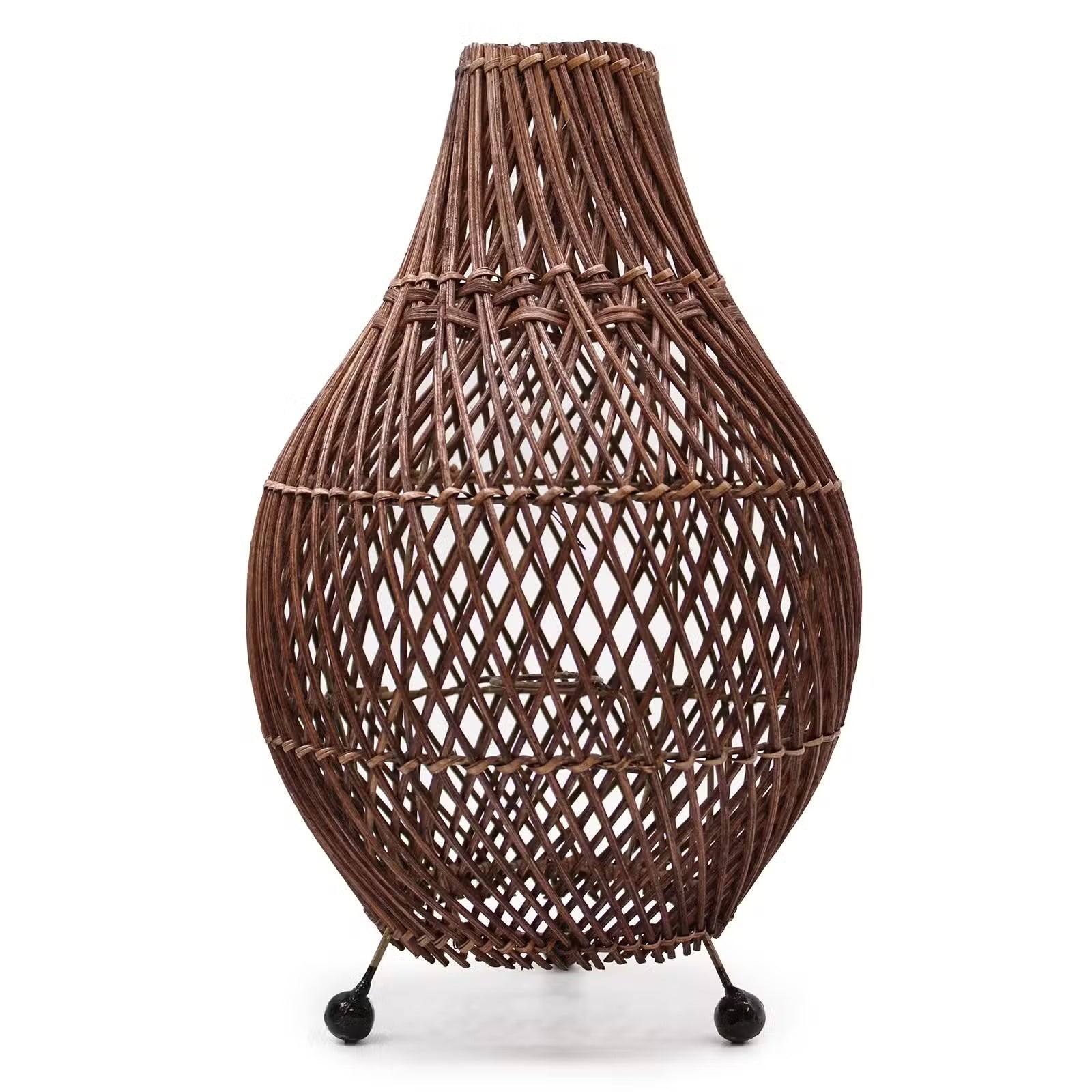 Lampau Bwrdd Rattan - Naturiol - [Pebyll Cloch]
