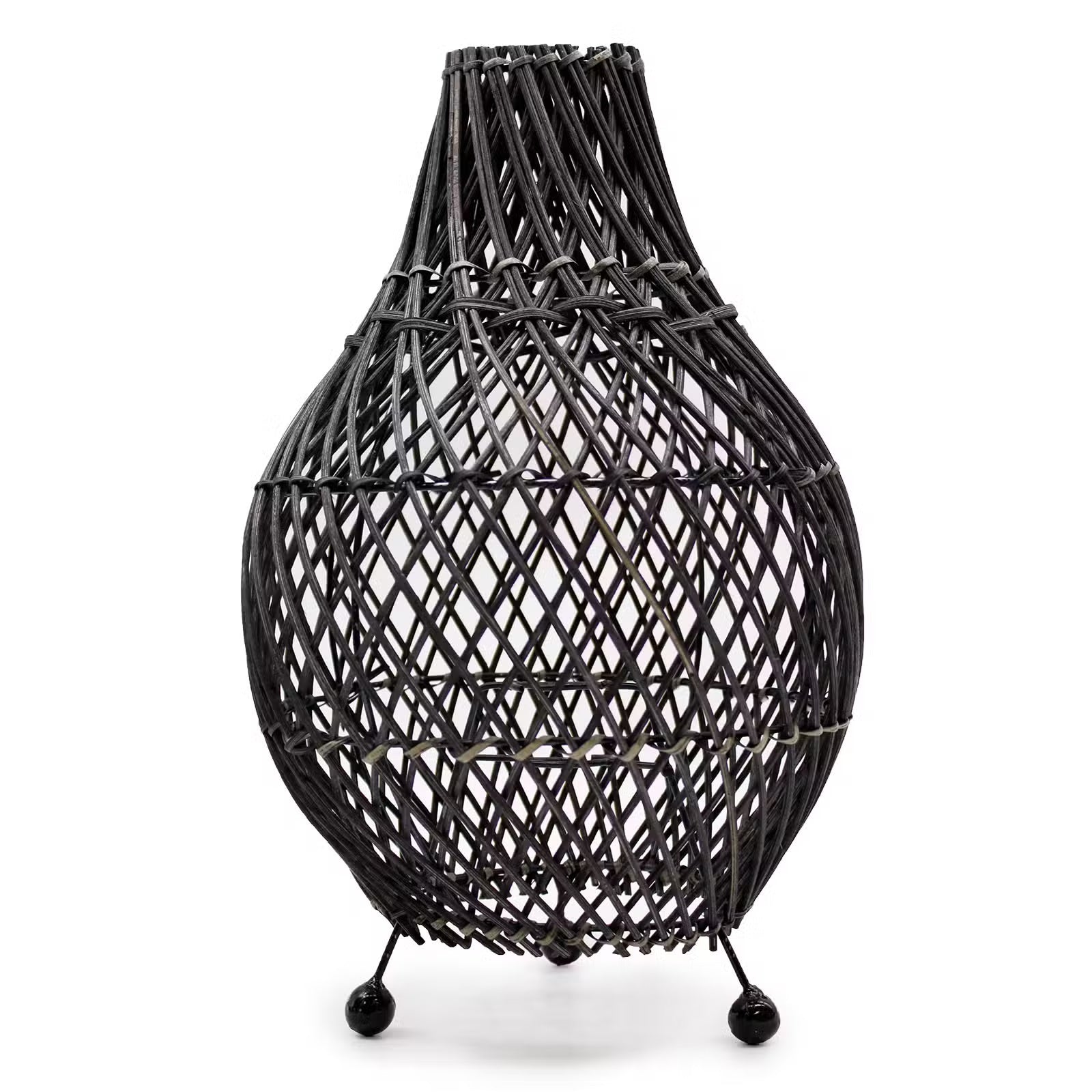 Lampau Bwrdd Rattan - Naturiol - [Pebyll Cloch]