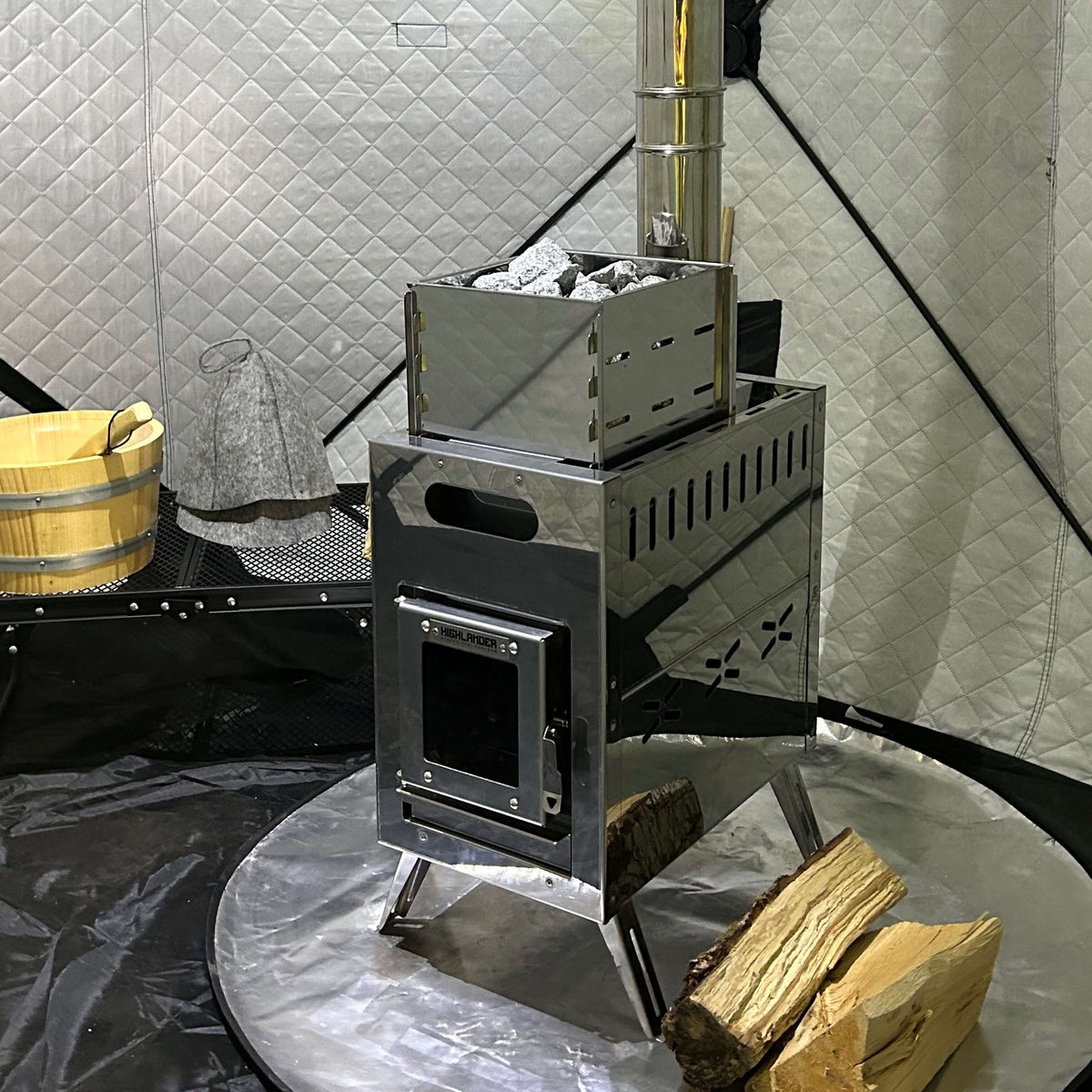 Sauna Tent & Stove Bundle - [Bell Tents]