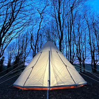 4m Tipi Tent Fireproof With Stove Hole & Flap - Bell Tent Sussex