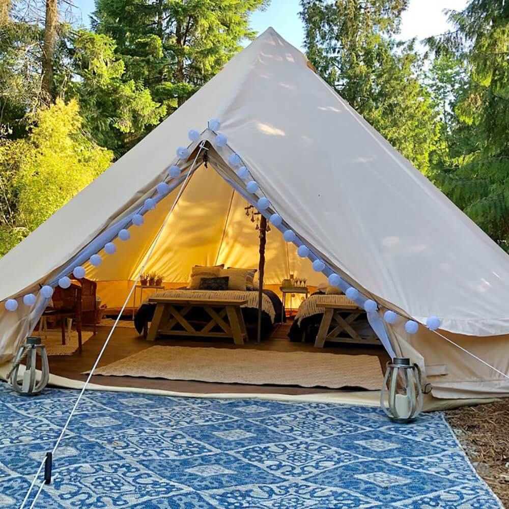6m Bell Tent 100% Cotton Canvas - Large Family Glamping Tent - Bell Tent Sussex