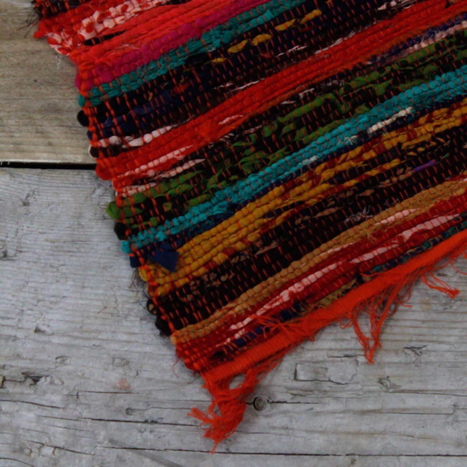 Indian Rag Rugs - Bell Tent Sussex