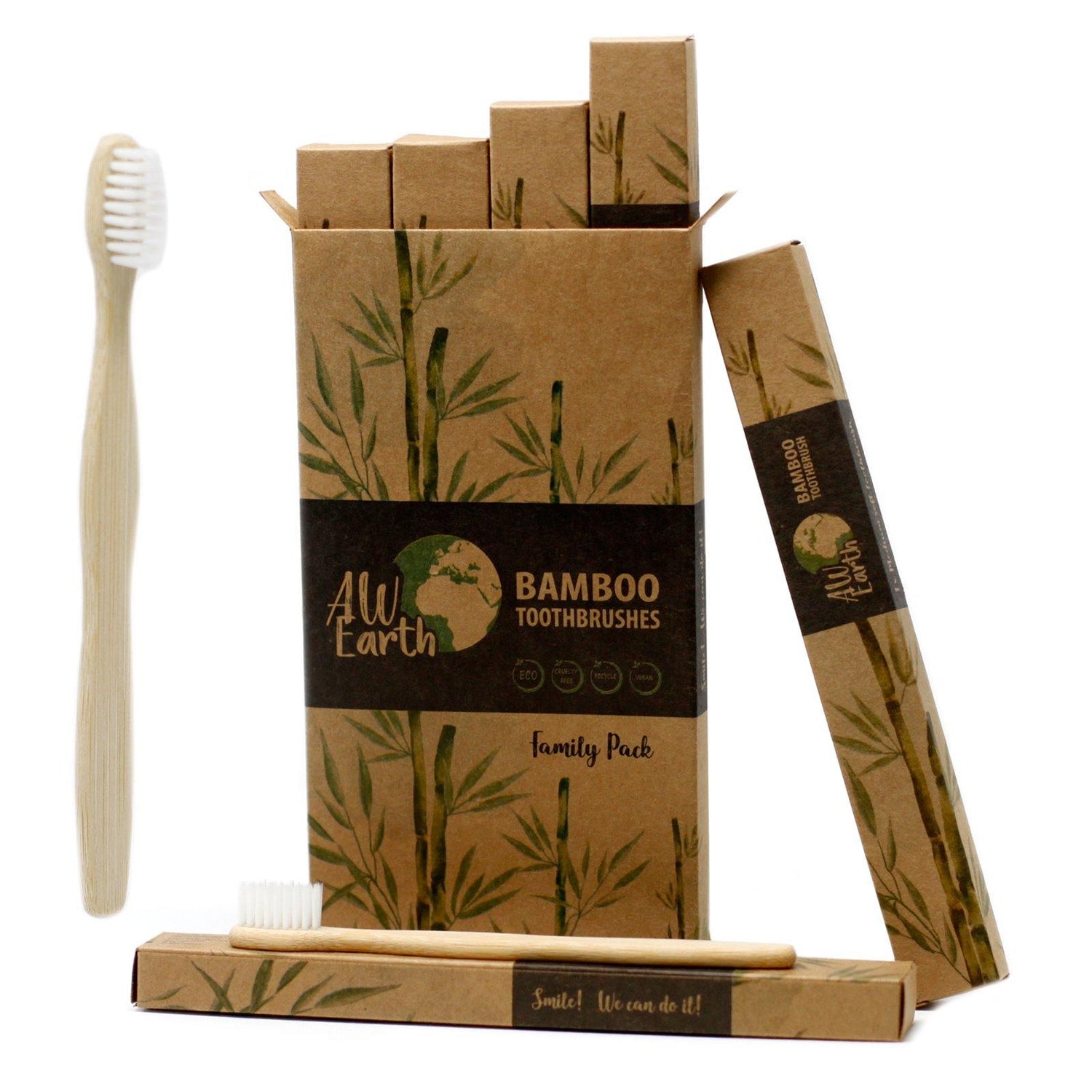 Bamboo Toothbrush x 4 - Bell Tent Sussex