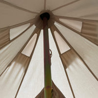 6m Bell Tent Fireproof With Stove Hole & Flap - Bell Tent Sussex