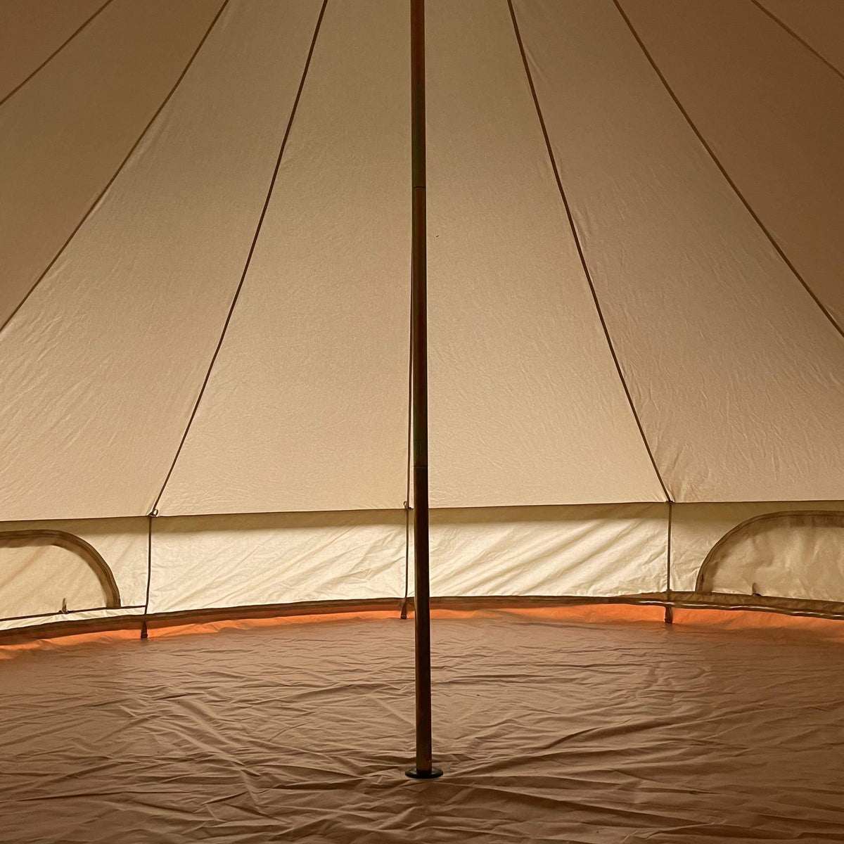 6m Bell Tent Fireproof With Stove Hole & Flap - Bell Tent Sussex