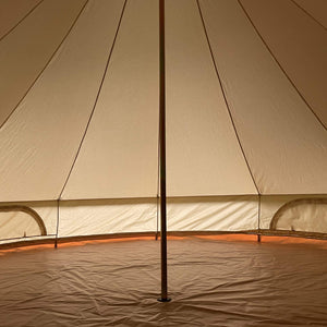 6m Bell Tent Fireproof With Stove Hole & Flap