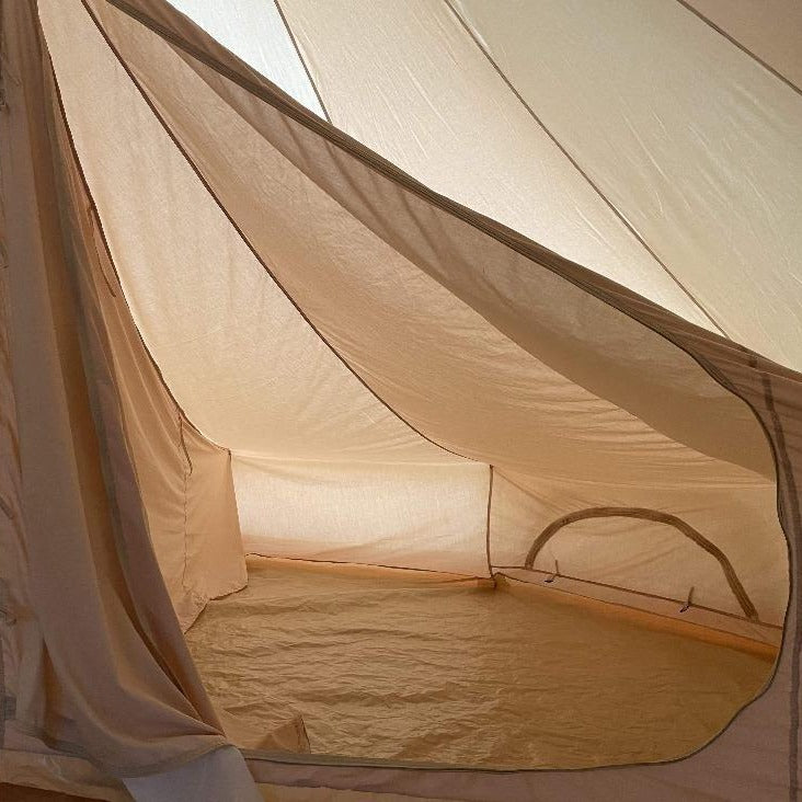 4m Bell Tent With Stove Hole & Flap - Bell Tent Sussex