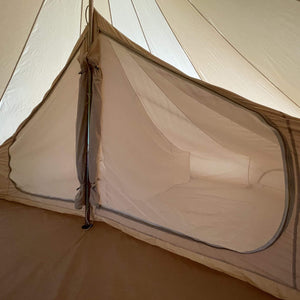 5m Fireproof Bell Tent With Stove Hole & Flap