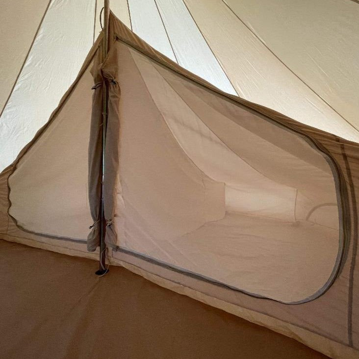 4m Bell Tent With Stove Hole & Flap - Bell Tent Sussex